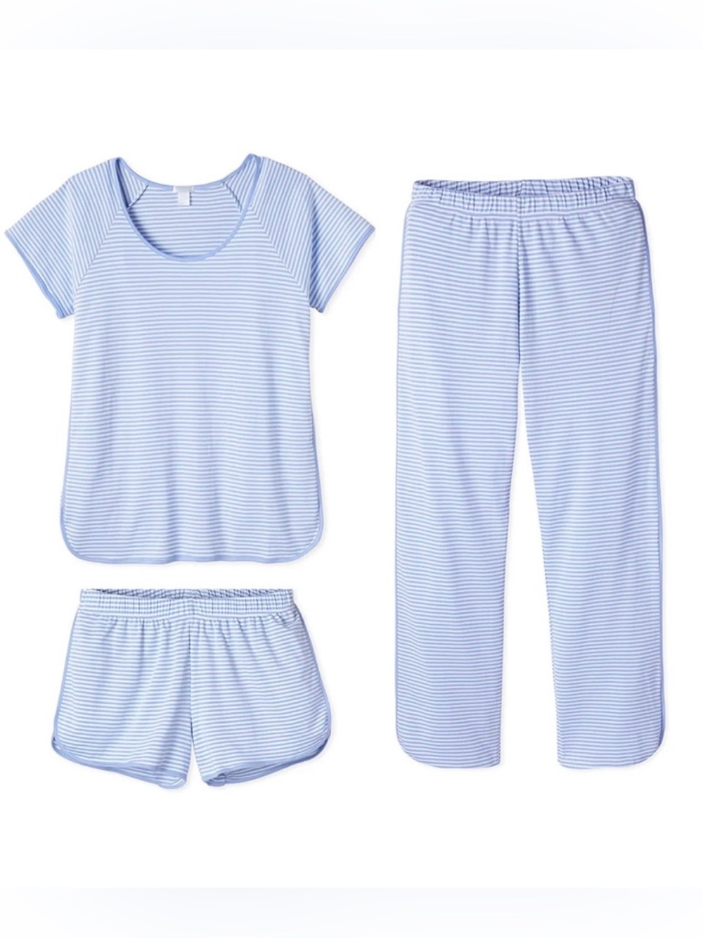 LAKE Pima Bundle - Hydrangea Stripe - Small